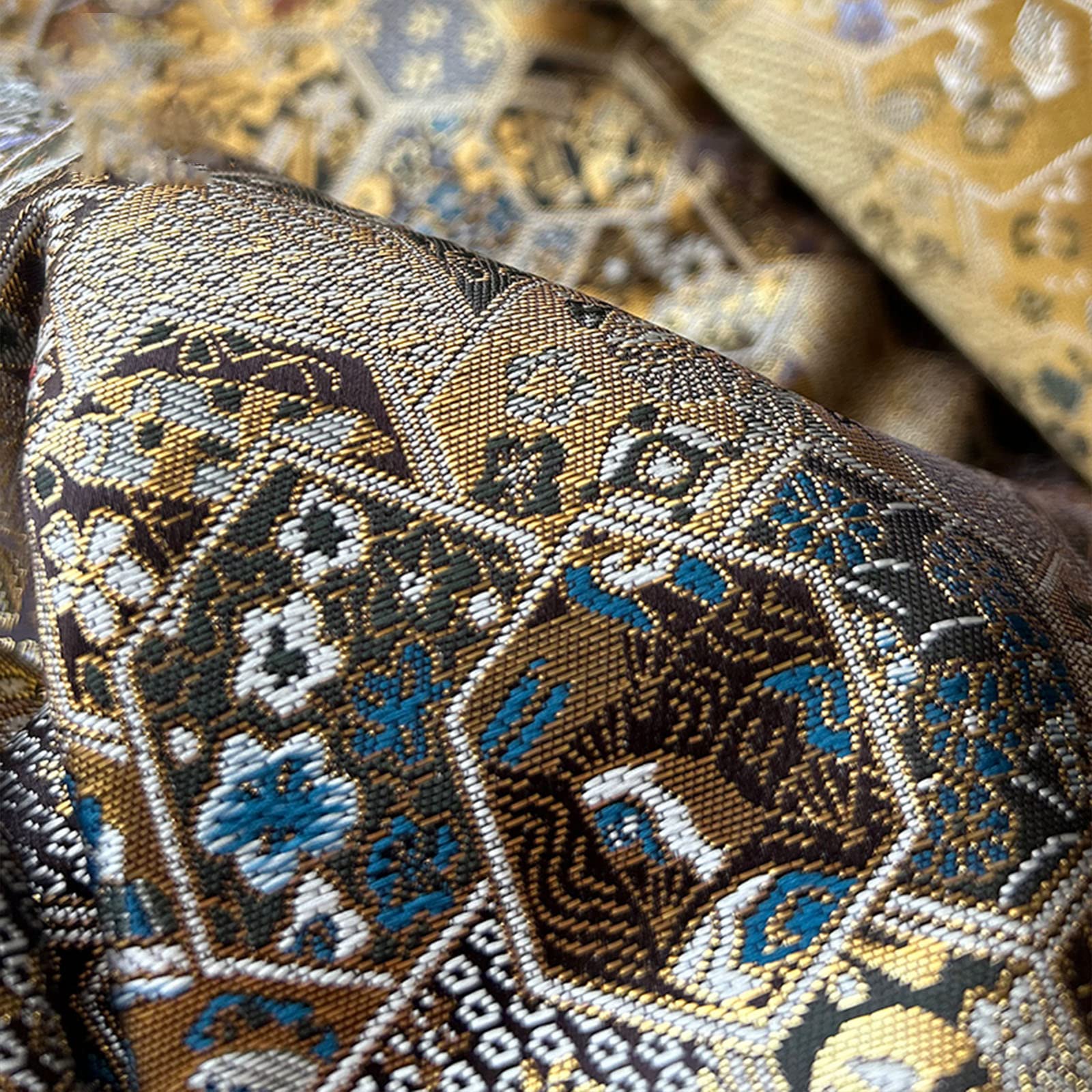 Amazon.com: Brocade Fabric Satin Brocade Jacquard Silk Fabric